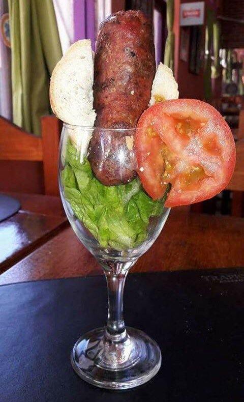 sausage in a glass