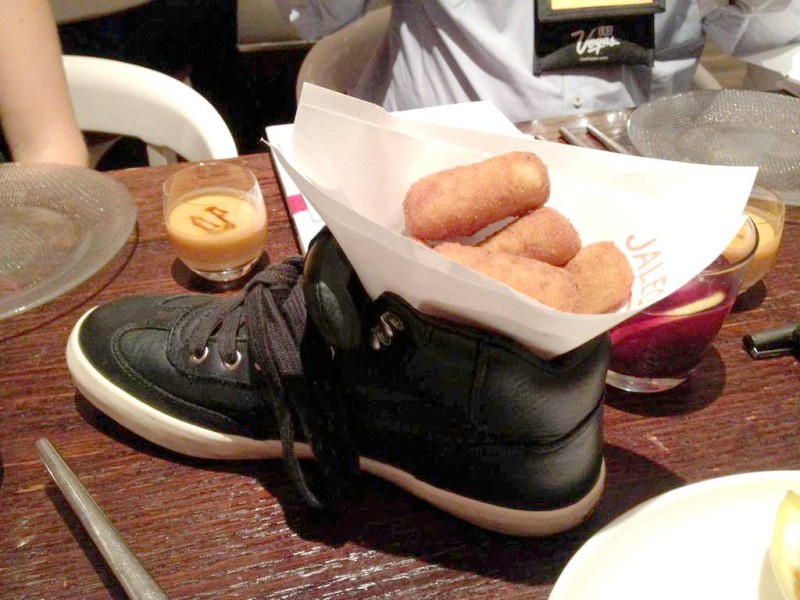 croquettes in a shoe